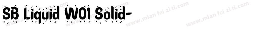 SB Liquid W01 Solid字体转换